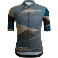 Santini Watt Indoor Short Sleeve Jersey Bleu M Homme