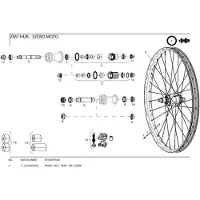 Zipp Essieu Arrière Zm1 3zero
