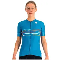 Sportful Velodrome Short Sleeve Jersey Bleu S Femme