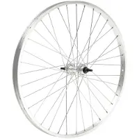 Mvtek 26´´ X 1.3/8 R Threaded Hub On Bearings Nut 1s Rear Wheel Argenté 9 x 135 mm / Shimano/Sram HG