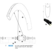 Mavic Rayons Gauches Comete Pro Carbon Disc Tdf 12 Unités