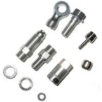 Fasi Universal Brake Hose Olive Kit Argenté