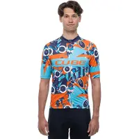 Cube Blackline Cmpt Short Sleeve Jersey Multicolore S Homme