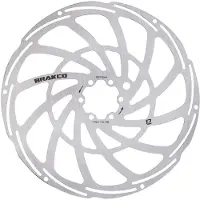 Brakco Xsc 6b Reinforced E-bike 2 Mm Brake Disc Argenté 180 mm