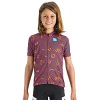 Sportful Checkmate Short Sleeve Jersey Violet 10 Years Fille