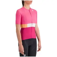Sportful Snap Short Sleeve Jersey Rose L Femme