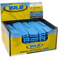 VAR Retail Counter Display Box Tyre Levers 25 Units Bleu