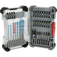 Bosch Pro Impact Mixed Screwdriver Bit Set 35 Pieces Argenté