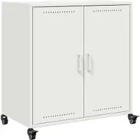 vidaXL Sideboard blanc 68x39x72 cm acier
