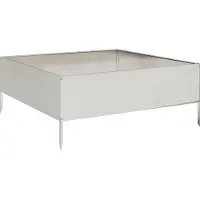 vidaXL Jardinière surélevée 100 x 100 x 41 cm en acier inoxydable