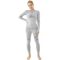 Viking Lava Primaloft Long Sleeve Base Layer Set Gris L Femme