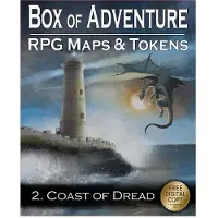 Loke Battle Mats Box of Adventure Coast of Dread - Tabletop-Rollenspiel-Zubehör - ENG Edition