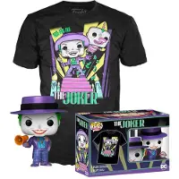 Funko POP! Figurka Pop! DC Comics Batman - Joker z zestawem T-shirt i figurk w jednym