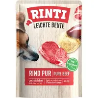 Rinti 10x400 g plaisir léger bœuf pur nourriture humide pour chien
