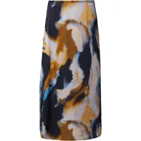 Comma Jupe beige / bleu marine / azur / pueblo