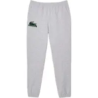 Lacoste Pantalon gris chiné / vert foncé