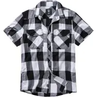 Brandit Chemise gris chiné / noir / blanc