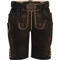 Krüger Collection Pantalon folklorique beige / marron châtaigne / umbra / brun foncé