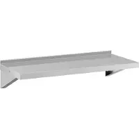 Royal Catering Étagère murale - acier inoxydable - 100 x 40 cm - jusqu'à 30 kg -