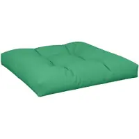 vidaXL Coussin de palette vert 80x80x12 cm tissu