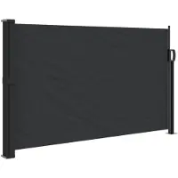 vidaXL Store latéral extensible noir 120x500 cm