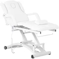Physa Table de massage électrique - 3 moteurs - 300 W - 197 x 70 x 56 - 86 cm - 200 kg - Blanc DIVINE