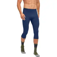 Falke - Collant technique chaud - 3/4 Tights Warm M Space Blue pour Homme - Taille M - Bleu