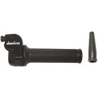 Domino poignée de gaz "Trial" Thermoplastic schwa avec caoutchouc de poignée