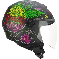 Cgm 167s Flo Joy Long Screen Open Face Helmet Noir S
