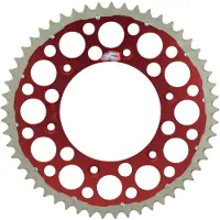 Renthal 1540-520 Grooved Twinring Rear Sprocket Rouge 49t