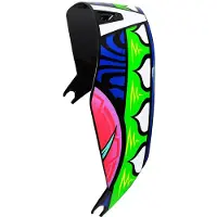 Nolan Spoiler Casque noir brillant aérodynamique arrière X-804 RS U.C Davies 27