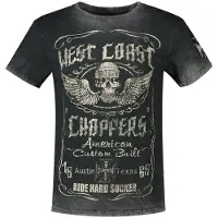 West Coast Choppers Ride Hard Sucker Vintage Short Sleeve T-shirt Noir XL Homme