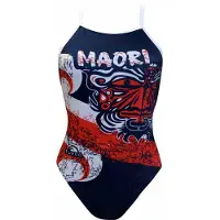 Turbo Maori Flag Swimsuit Rouge,Bleu 5XL Femme