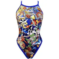 Turbo Sirenas Map Swimsuit Bleu M Femme