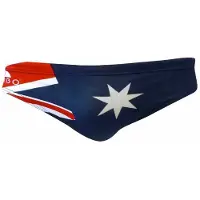 Turbo Australia Flag Swimming Brief Rouge,Bleu XL Homme