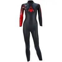Aqua sphere Racer V3 Wetsuit Femmes Noir Rouge, Taille S