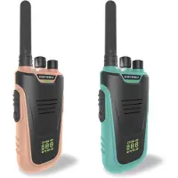 KIDYWOLF Talkie-walkie - 2 pièces - Kidytalk - Bleu/Rose - - UneTaille - Peluche