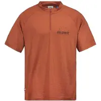 Dolomite Cristallo merino Zip Short Sleeve T-shirt Orange S Homme