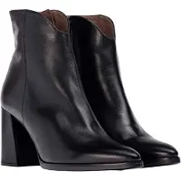 Wonders pour femme. M-5403_1960_5792 Bottines en cuir Nara noir (40), 5 à 8 cm, Fermeture éclair, Casuel, Classique