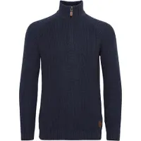 !Solid Pull-over 'Xenox' bleu / marron