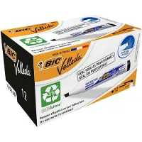 BIC Pack 12 Velleda Pizarra Eco Point Beleel Bleu Enfants