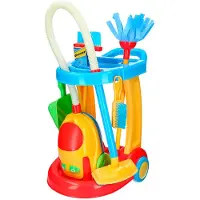 Colorbaby Mon Jeu De Simulation De Chariot De Nettoyage Avec Aspirateur