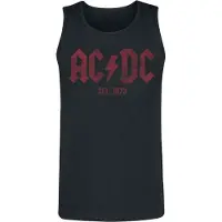 AC/DC Débardeur de - Est. 1973 - S - 4XL - pour Homme - noir - Taille XL