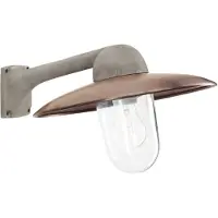 Ks Verlichting Lampe extérieure de l'industrie Fabrique gris métallisé avec du vieux cuivre