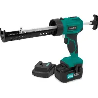 Vonroc Pistolet à mastic sans fil 20V | Batterie 4.0Ah + chargeur