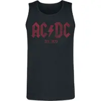 AC/DC Débardeur de - Est. 1973 - S - 3XL - pour Homme - noir - Taille M