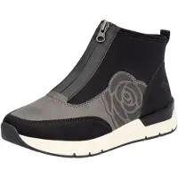 Rieker Boots 'Stiefel Damen 58956 00 Leder-Mix in schwarz' noir