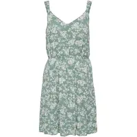 ONLY Robe d’été 'KARMEN' émeraude / blanc