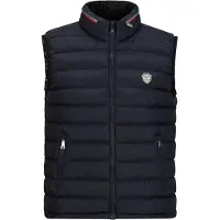 19V69 Italia Gilet 'Jay' bleu marine / vert / rouge / blanc cassé