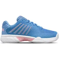 K-swiss Chaussures de Tennis K Swiss Women Hypercourt Express 2 HB Silver Lake Blue White Orchid Pink-Taille 41